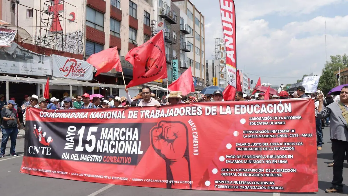 MARCHA CNTE. FOTO SERGIO VÁZQUEZ LA PRENSA (15)